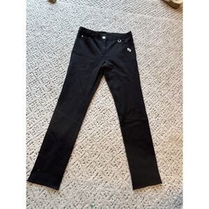 Pearly Gates 89 Golf Pants Women's Black Slim Fit Sz 0/1 (US S) Owl Logo